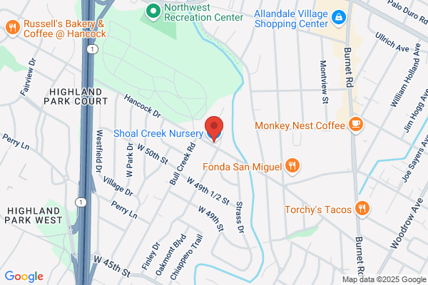 Shoal Creek Nursery, Nursery