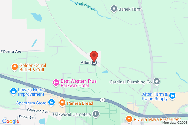 Amtrak, National Rail Passenger Service, For Station Information Only Call, Alton