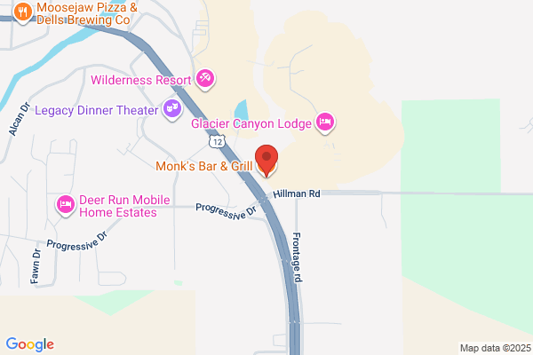 Monk's Bar & Grill - Lake Delton