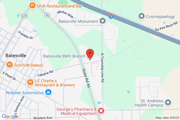 License Branch - Bmv, Batesville