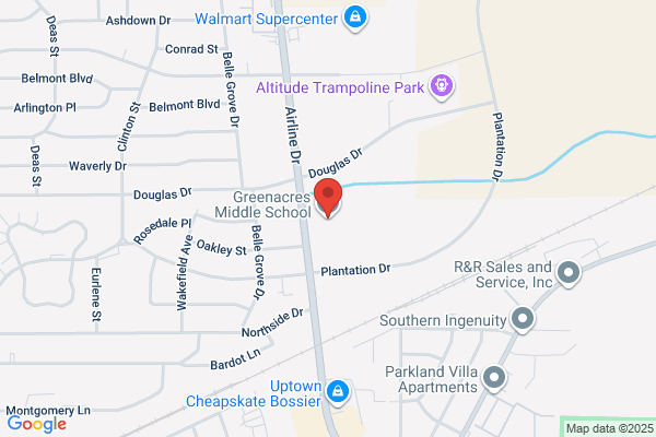 Bossier Parish School Board, Bossier Parish Schools, Greenacres Middle School