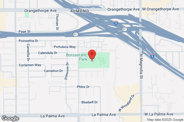 Buena Park City of, Recreation Parks and Community Services, Boisseranc Park