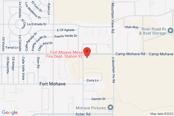 Fire Department, Fort Mojave Mesa, Station #2