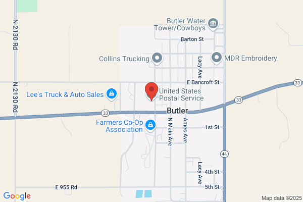 U S Government Offices, Post Offices, Butler