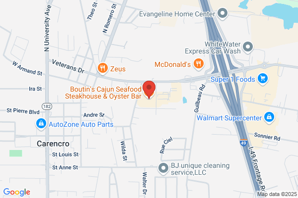 Boutin's Cajun Seafood Steakhouse & Oyster Bar