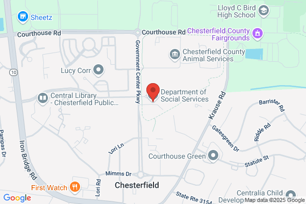 Social Services Departments:, Chesterfield