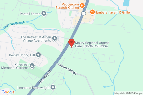 Maury Regional Urgent Care | North Columbia