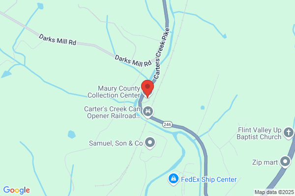 Maury County Government, Solid Waste, Collection Center