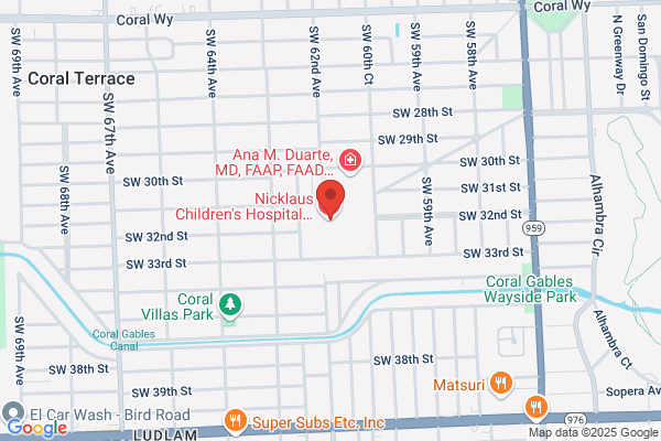 Nicklaus Children's Hospital Emergency Room