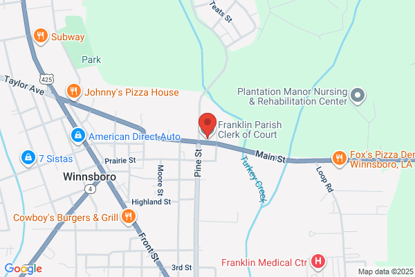 Franklin Parish of, Clerk of Court