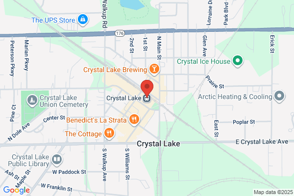 Metra Metropolitan Rail, Passenger Stations, Crystal Lake