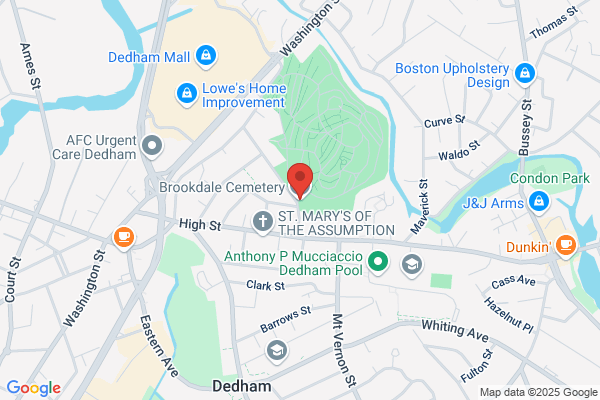 Dedham Town of, Brookdale Cemetery