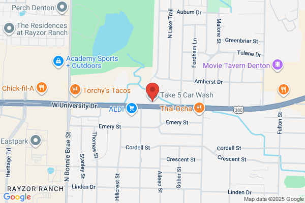Take 5 Car Wash - Denton-University