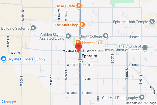 Zions Bank, Banking Locations, Ephraim Loan Production Center