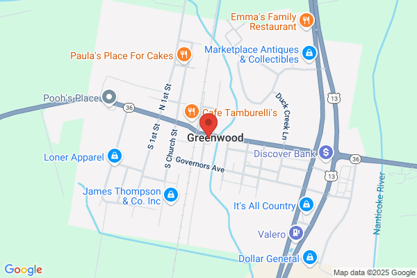 U S Government of, Postal Service, Post Offices, Greenwood