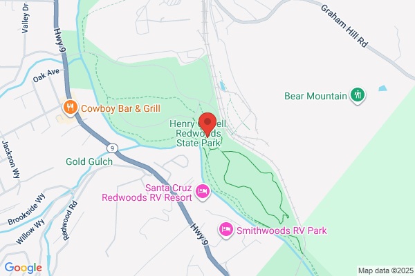 California State of, California State Parks, Santa Cruz District, Henry Cowell Redwoods State Park Kiosk, Campground
