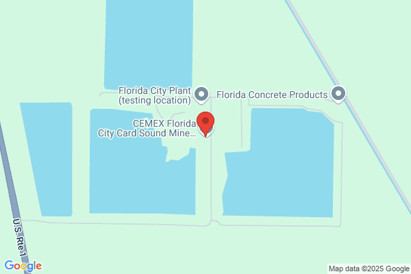 CEMEX Florida City Card Sound Mine Concrete Plant