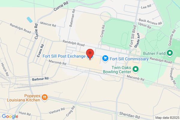 Fort Sill Exchange Facilities, Retail Facilities, Military Clothing Sales