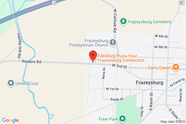 Fallsburg Pizza the Frazeysburg Connection