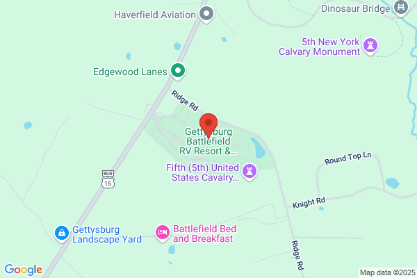 Gettysburg Battlefield Camping