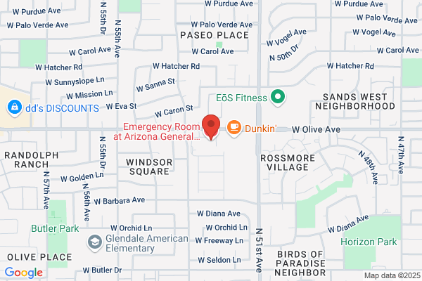 Emergency Room at Arizona General Hospital - Glendale, AZ