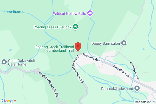 Roaring Creek Trailhead of the Cumberland Trail