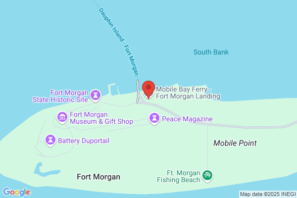 Mobile Bay Ferry-Fort Morgan St Pk