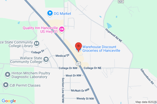 Warehouse Discount Groceries of Hanceville