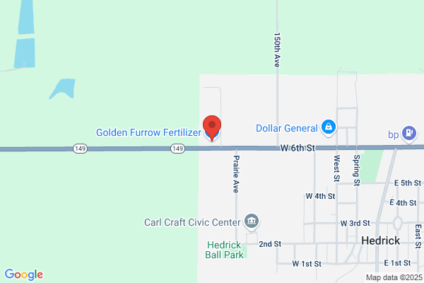Golden Furrow Fertilizer Inc, Hedrick Office