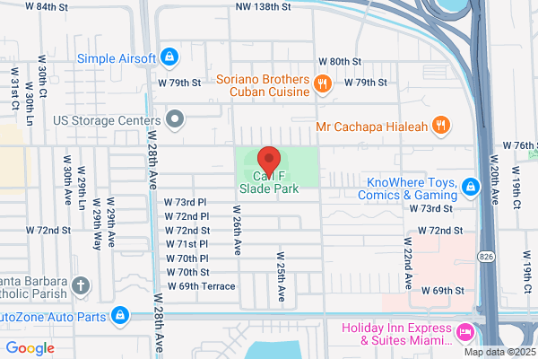 Hialeah City of, Parks and Recreation, Parks, Carl F Slade Park