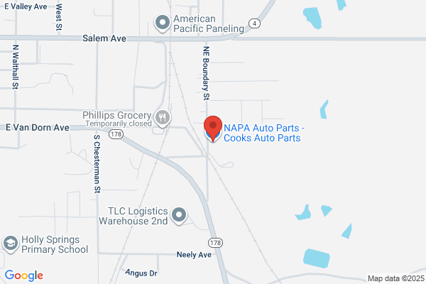 NAPA Auto Parts - Cooks Auto Parts - Closed