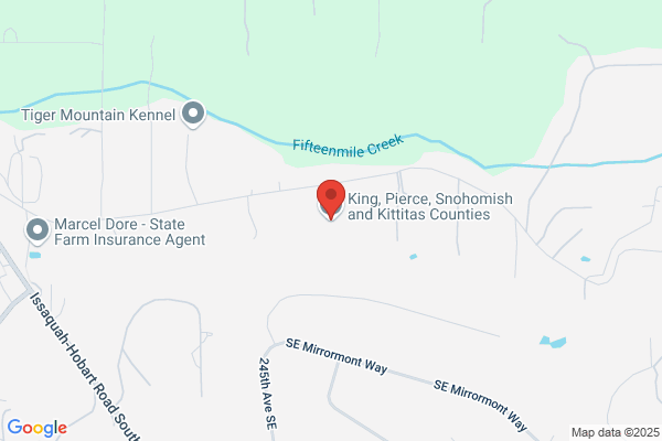 King, Pierce, Snohomish and Kittitas Counties