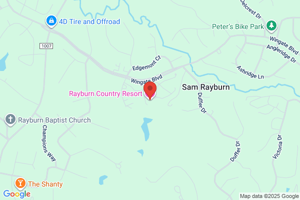 Rayburn Country Resort, Main Number & Room Reservations