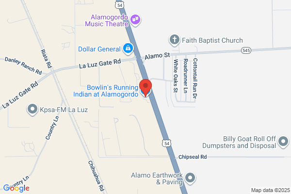 Bowlin's Running Indian at Alamogordo