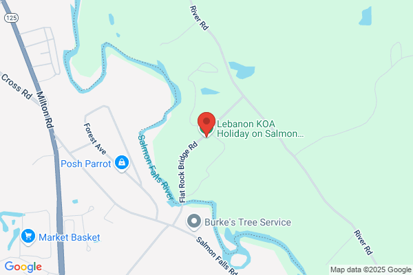 Lebanon KOA Holiday on Salmon Falls River Holiday