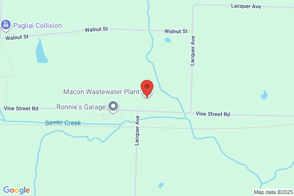 City Departments, MacOn Municipal Utilities, Wastewater Plant
