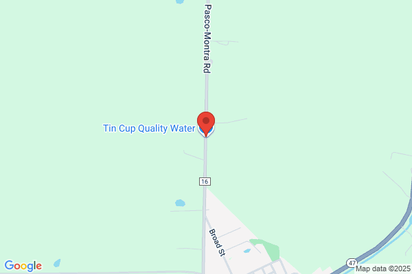 Tin Cup Quality Water