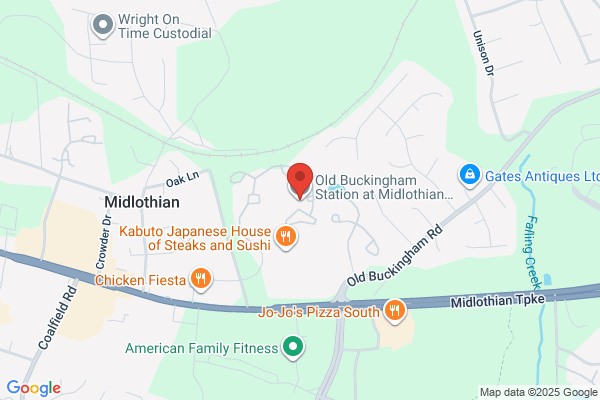 Old Buckingham Station at Midlothian Village Apartments
