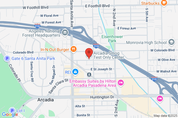Arcadia Smog Test Only Center