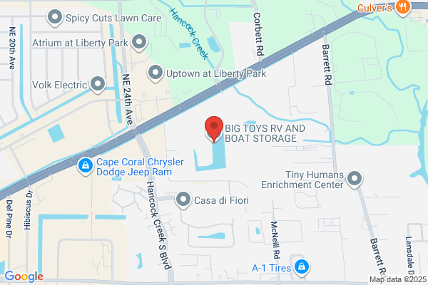 Big Toy RV Boat and Trailer Storage