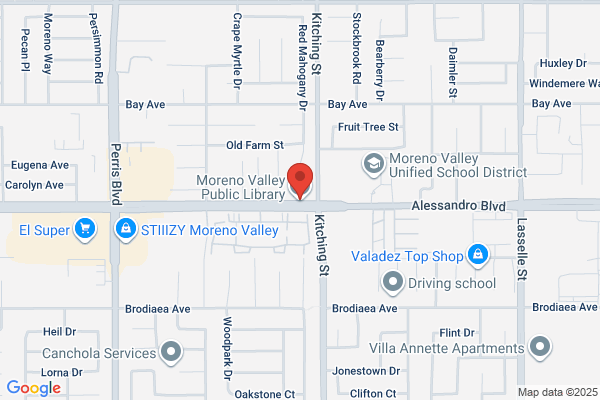 Riverside County of, Library Branches, City of Moreno Valley