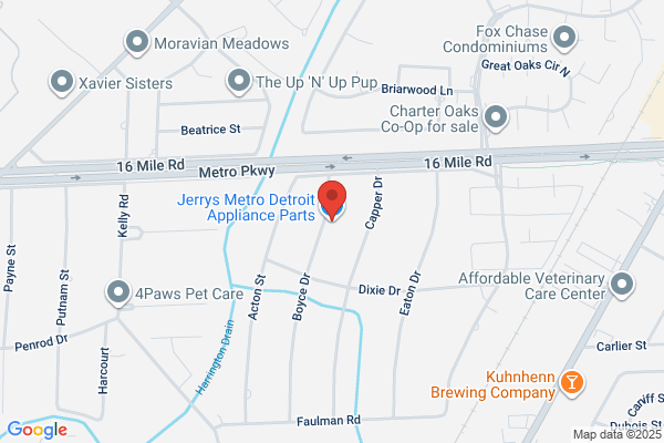 Jerrys Metro Detroit Appliance Parts