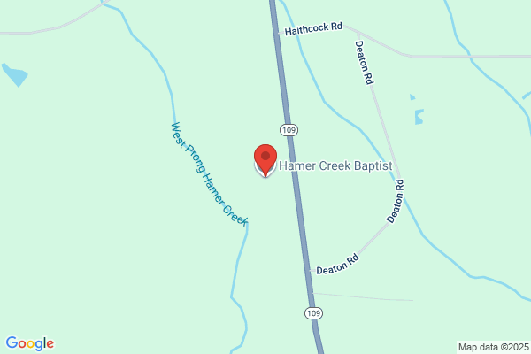 Hamer Creek Baptist Church, Church