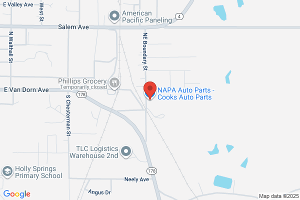 NAPA Auto Parts - Cooks Auto Parts - Closed