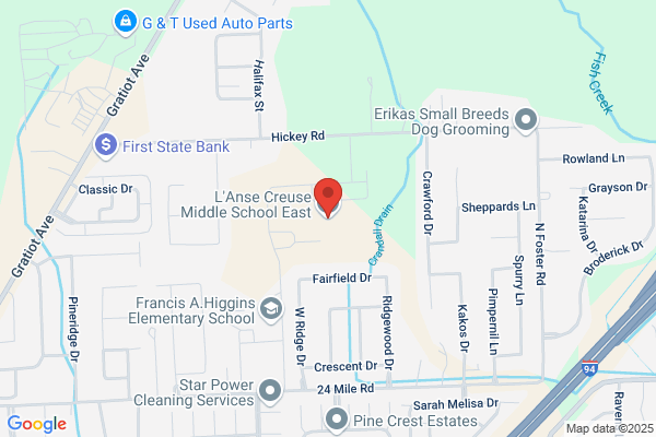 L'anse Creuse Public Schools, Middle Schools:, L'anse Creuse Middle School - East