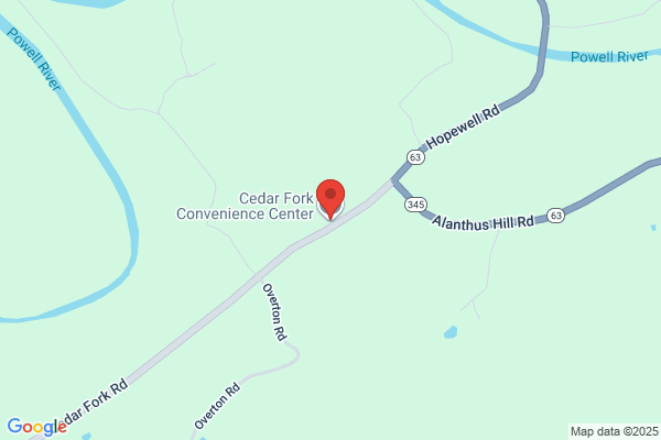 Cedar Fork Convenience Center