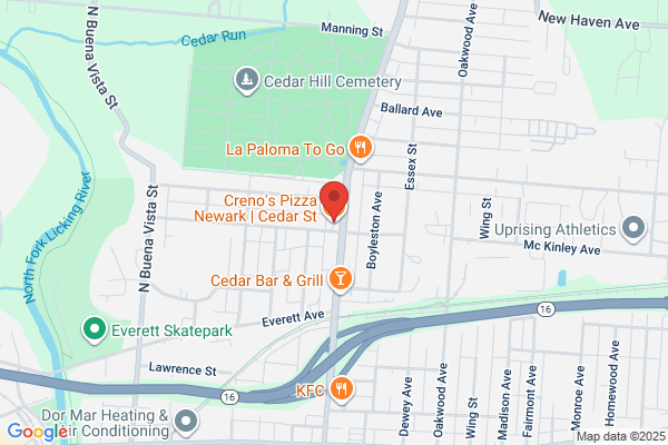 Creno's Pizza Newark | Cedar St