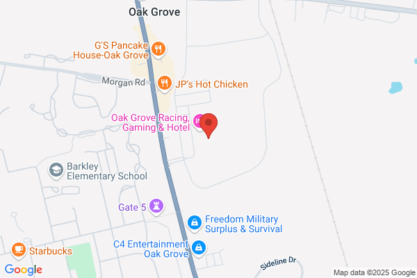Garrison Oak Steakhouse at Oak Grove Racing Gaming Hotel