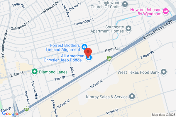 All American Chrysler Dodge Jeep Ram of Odessa Parts Center