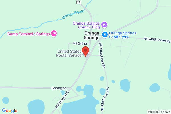 U S Government, Post Office, Orange Springs